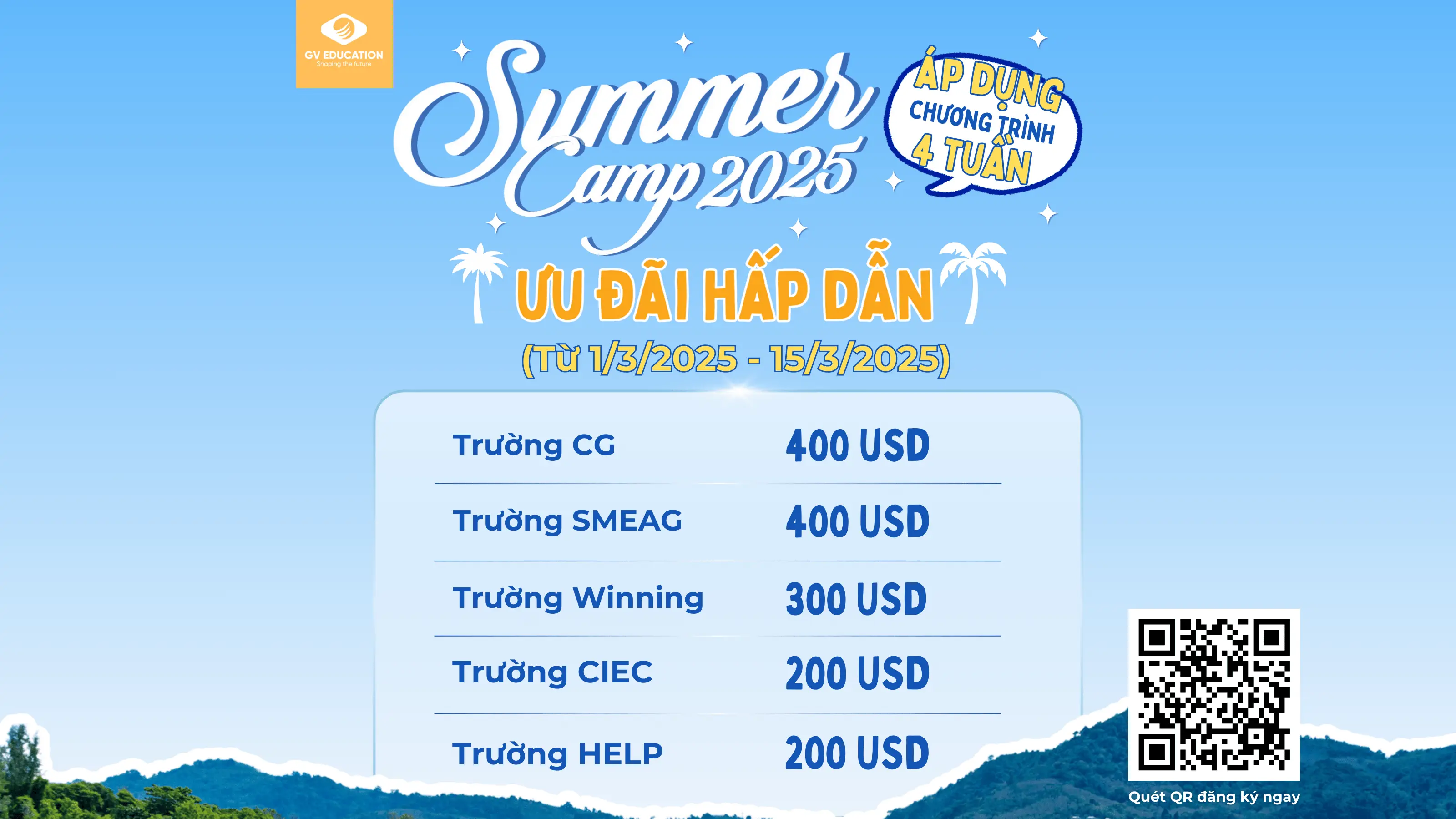 Ưu Đãi Hè Vượt Trội – Săn Học Bổng Hấp Dẫn Cho Trại Hè Philippines 2025